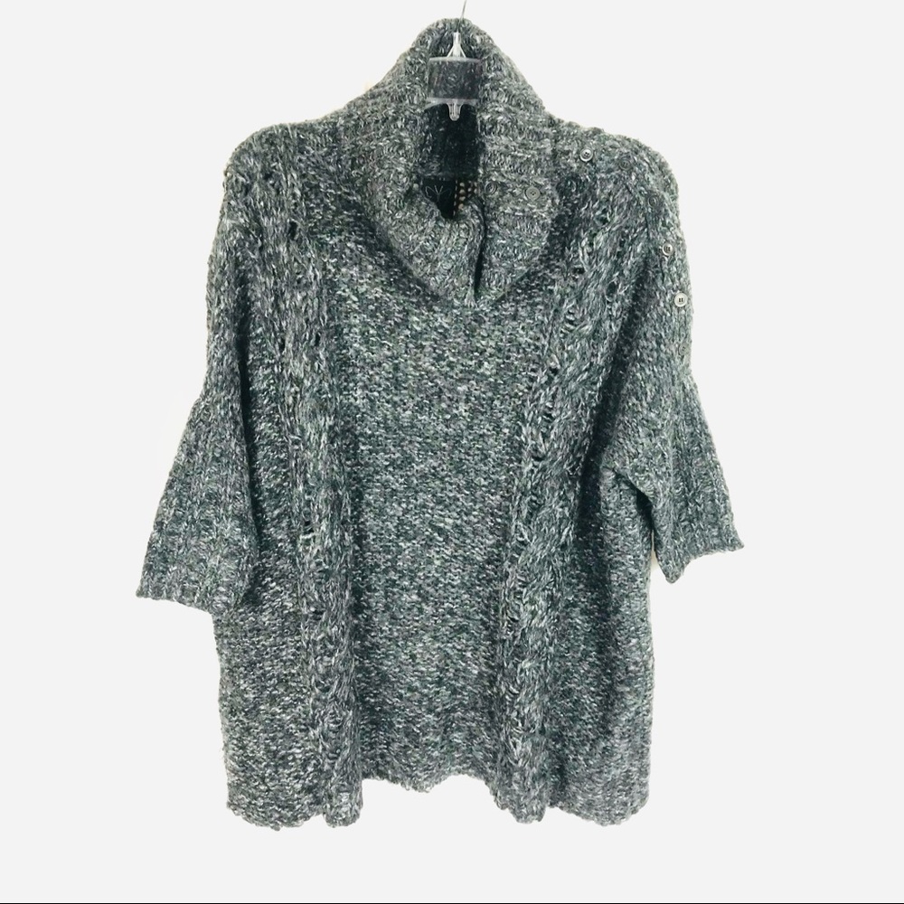 Anthropologie Ella Moss oversized cowlneck sweater